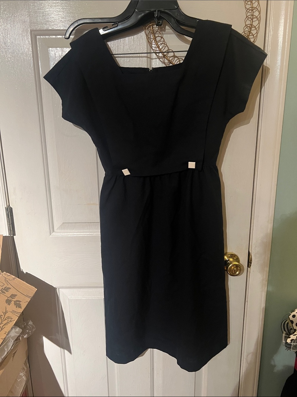 Vintage Cap-Sleeve Sheath Dress by PK’s Closet. Good condition. Shows some wear!